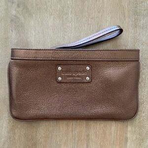 Kate Spade Metallic Bronze Wristlet